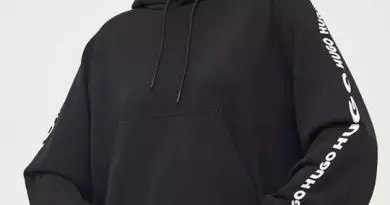 hanorac de dama de bumbac cu gluga HUGO